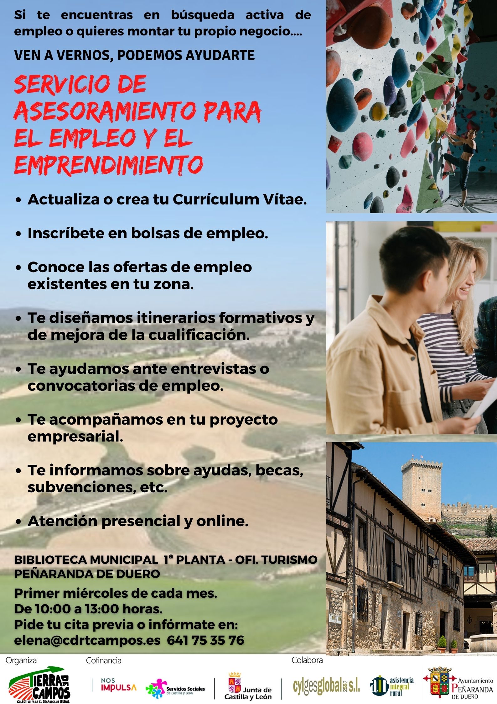 Servicio de atención: información, intervención y acompañamiento en Peñaranda de Duero