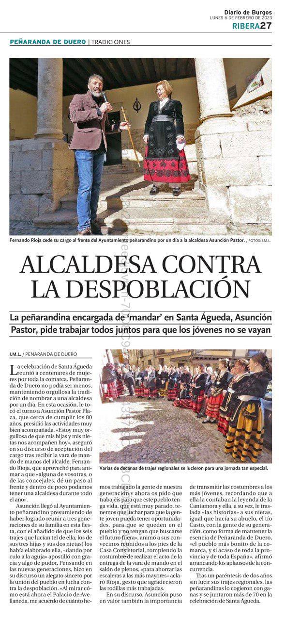 Artículo fiesta de Santa Agueda 2022